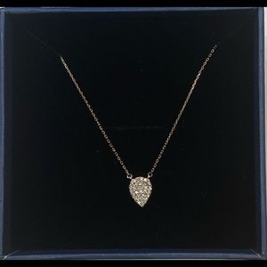 NWT Adina Reyter Pavé Diamond Teardrop Necklace